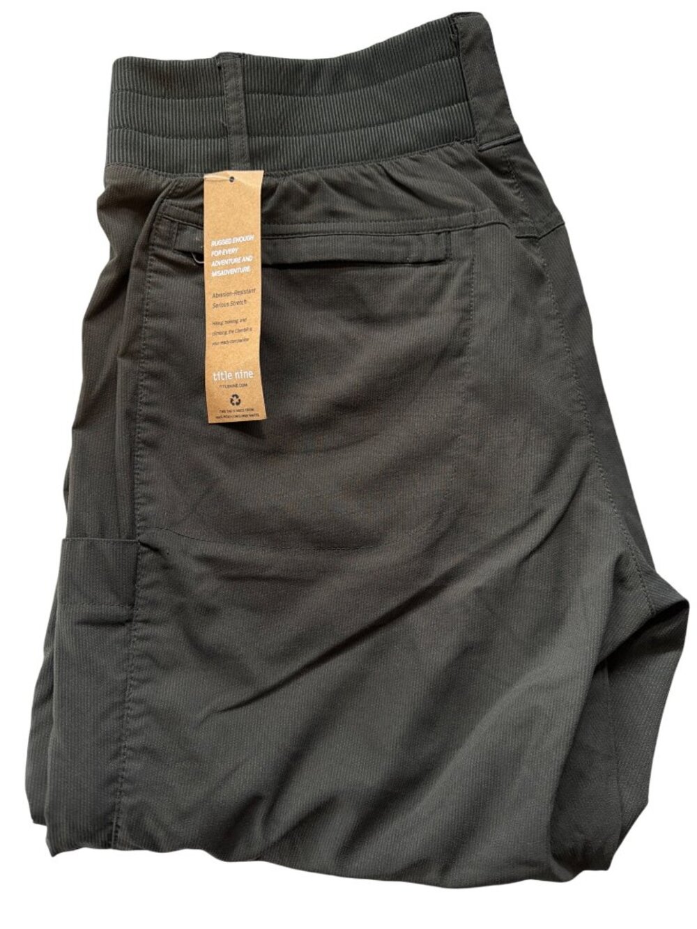 NWT Title Nine Women Gray Clamber Capri Hiking Nylon Pants 12 MSRP$109 - Picture 11 of 16